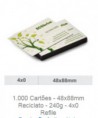 1.000 Cartões - 48x88mm Reciclato - 240g - 4x0 Refile